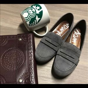 Sam Edelman grey suede loafers